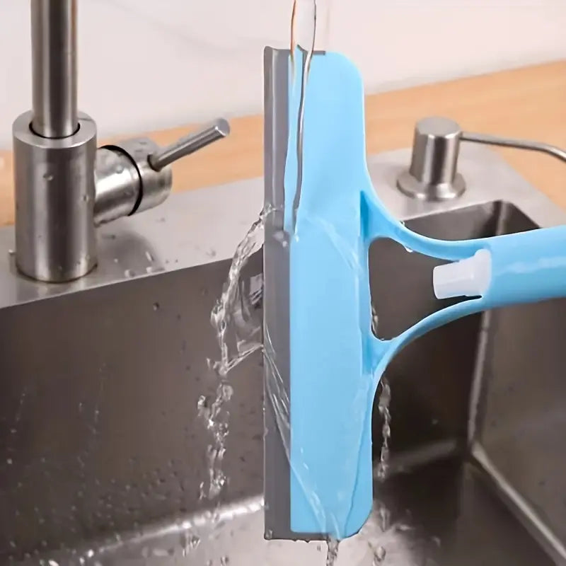 3-In-1 Multi-Purpose Glass Cleaning Tool Set with Squeegee, Scraper & Spray Bottle, Handheld Design for Windows Mirrors Home Use, Window Cleaning Kit, Squeegee Scrubber, Window Cleaning Wiper, Scrubber Squeegee Combo, Window Cleaning Accessories