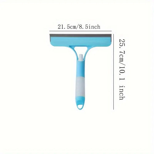 3-In-1 Multi-Purpose Glass Cleaning Tool Set with Squeegee, Scraper & Spray Bottle, Handheld Design for Windows Mirrors Home Use, Window Cleaning Kit, Squeegee Scrubber, Window Cleaning Wiper, Scrubber Squeegee Combo, Window Cleaning Accessories