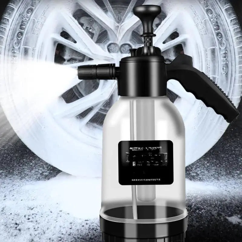 2L Hand Pump Foam Sprayer with Pressure Relief Valve, Snow Foam Gun Nozzle for Cars, Car Wash & Window Cleaning Spray Bottle Tool