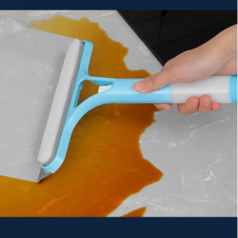 3-In-1 Multi-Purpose Glass Cleaning Tool Set with Squeegee, Scraper & Spray Bottle, Handheld Design for Windows Mirrors Home Use, Window Cleaning Kit, Squeegee Scrubber, Window Cleaning Wiper, Scrubber Squeegee Combo, Window Cleaning Accessories